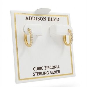 Gold and Silver Hoop Earrings